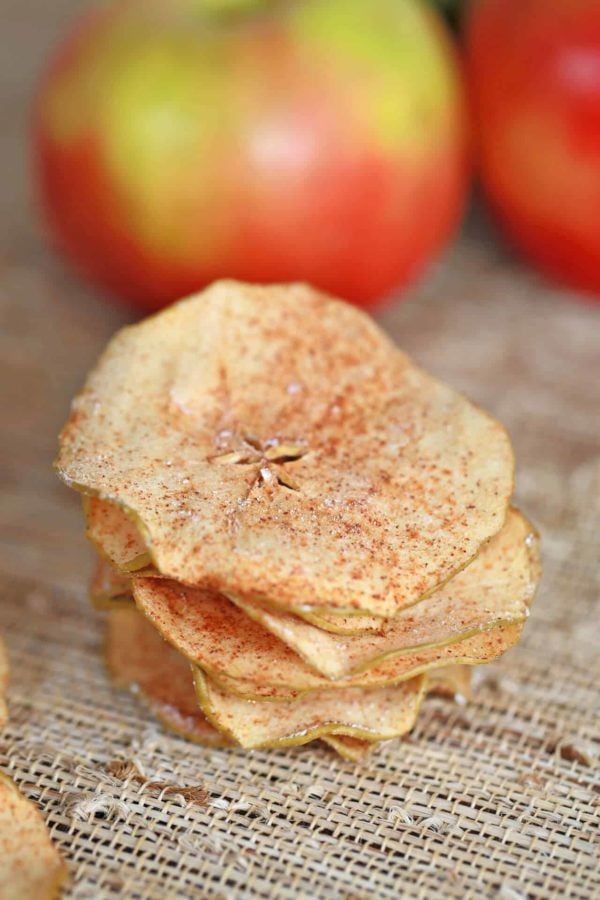 Baked Cinnamon Apple Chips Healthy Snack Jessica Gavin