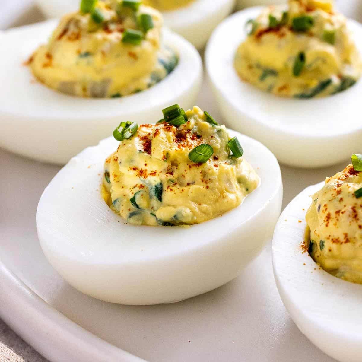 Spinach Deviled Eggs with Artichoke Jessica Gavin