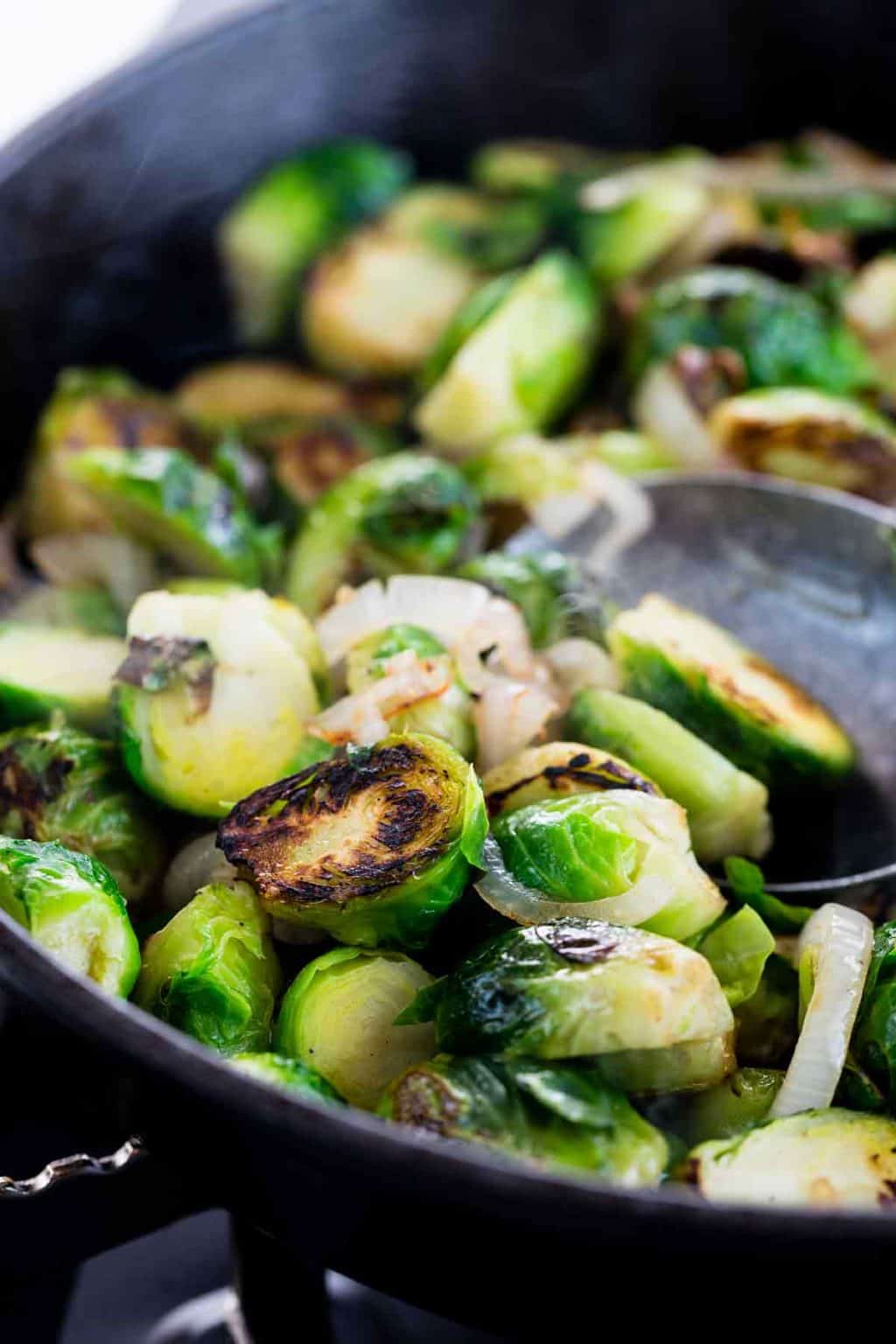 Sautéed Brussels Sprouts with Bacon Jessica Gavin