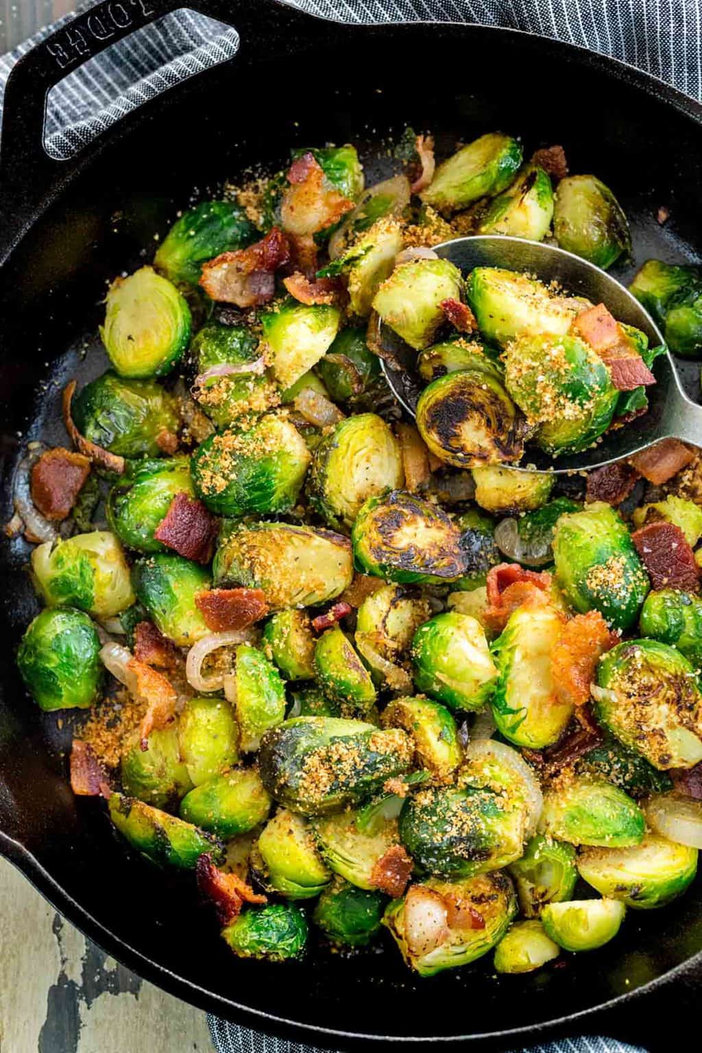Sautéed Brussels Sprouts with Bacon Jessica Gavin