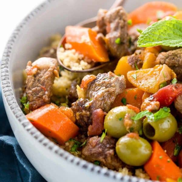 Moroccan Lamb Stew Recipe with Couscous - Jessica Gavin