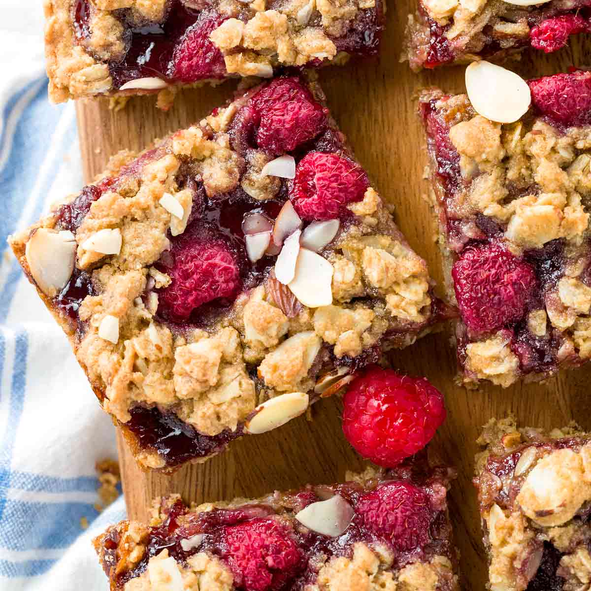 Homemade Raspberry Breakfast Bars