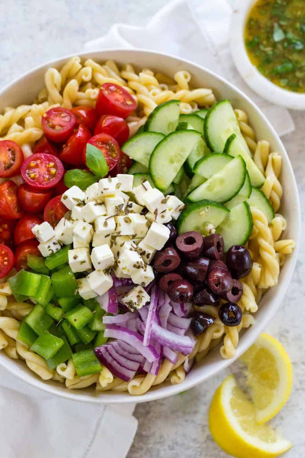 Greek Pasta Salad Recipe Jessica Gavin
