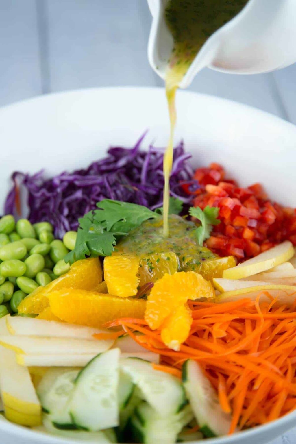 Asian Pear Salad with Orange Ginger Dressing Jessica Gavin