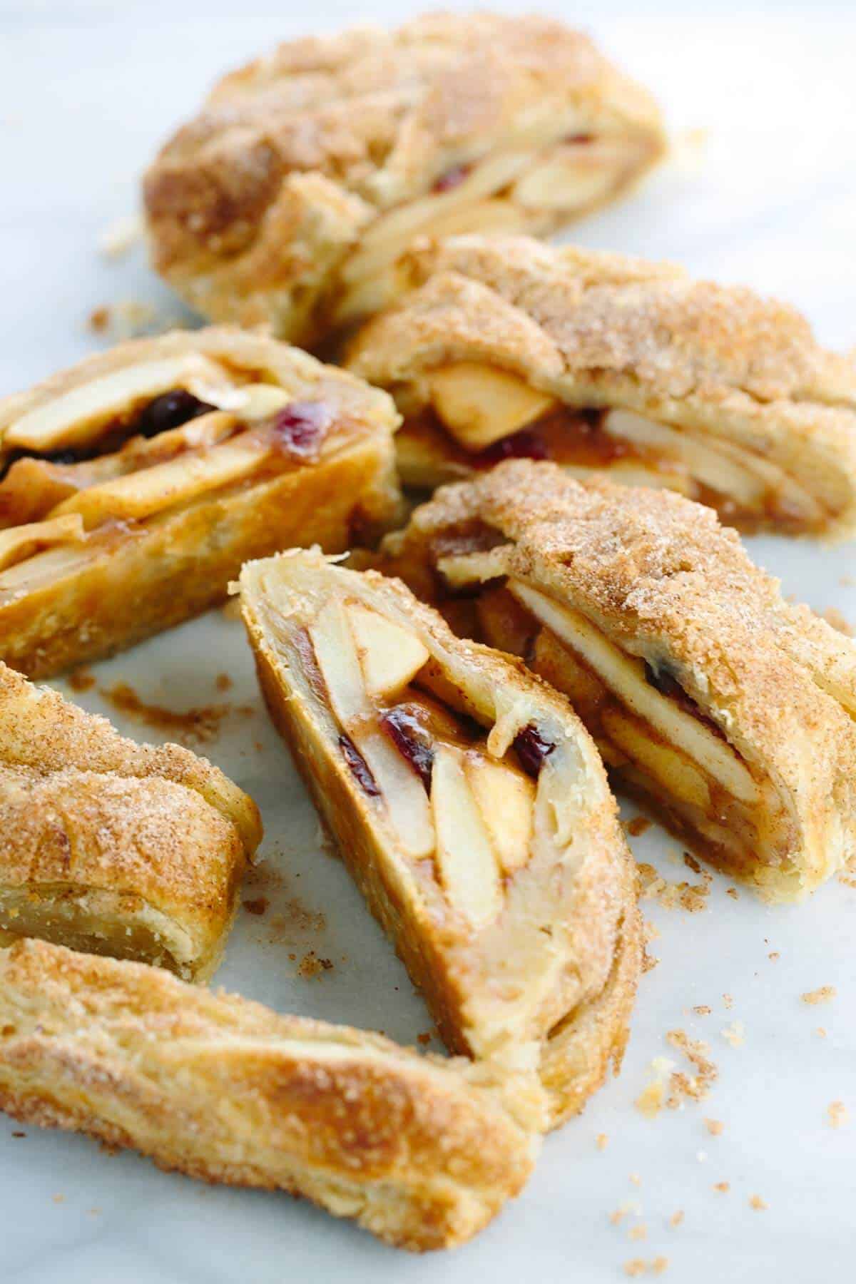 Puff Pastry Spiced Cranberry Apple Strudel Recipe Jessica Gavin