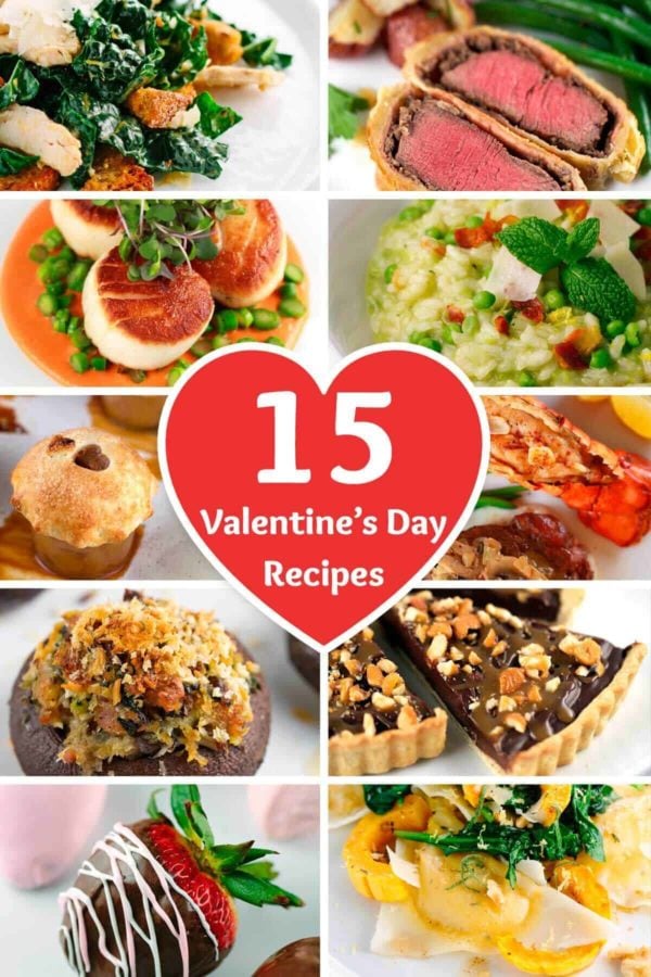 15 Romantic Valentine's Day Recipes - Impress that special person with a delicious home cooked meal | jessicagavin.com