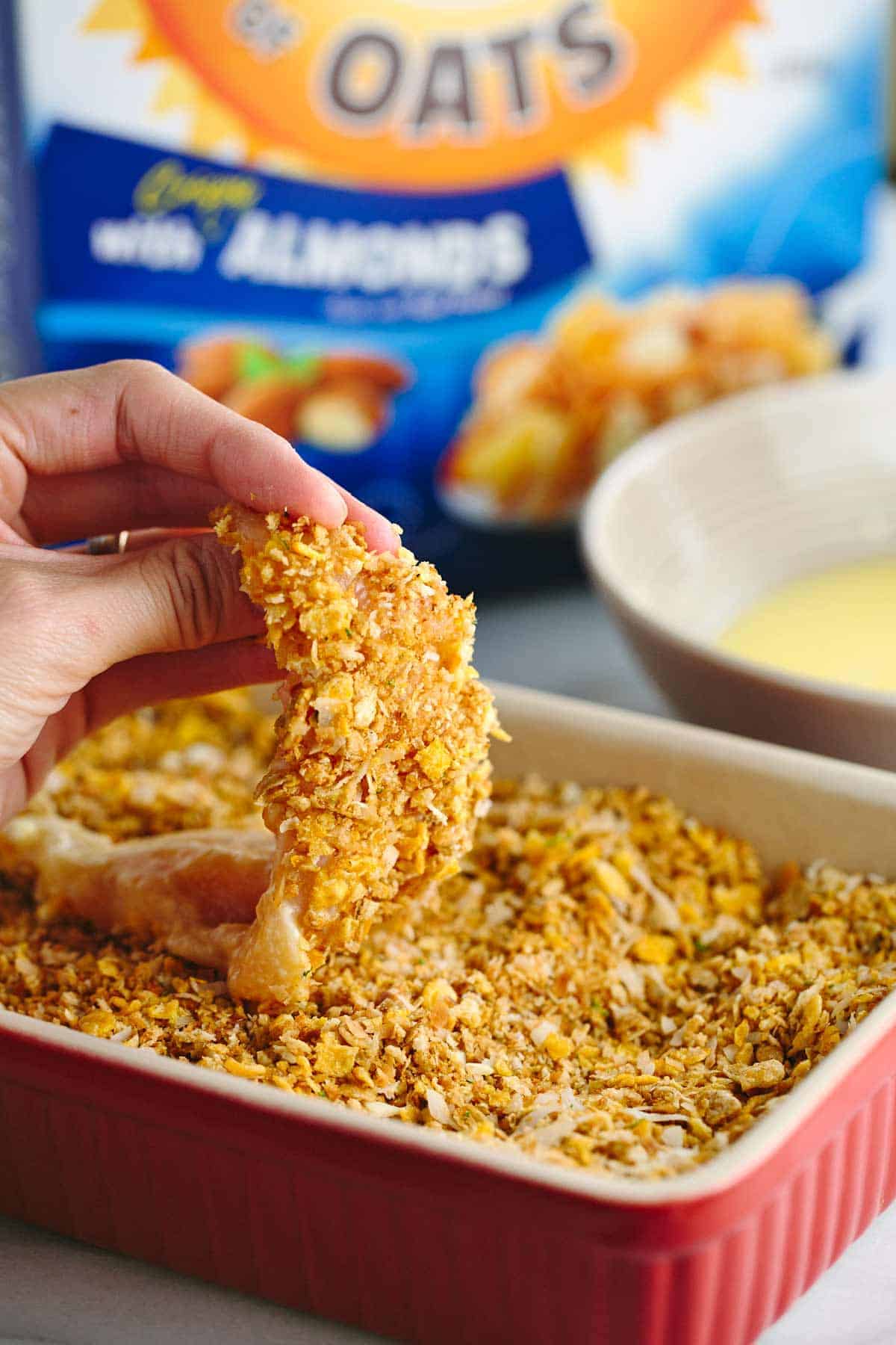 Crunchy Baked Chicken Tenders with Cereal Flakes Jessica Gavin