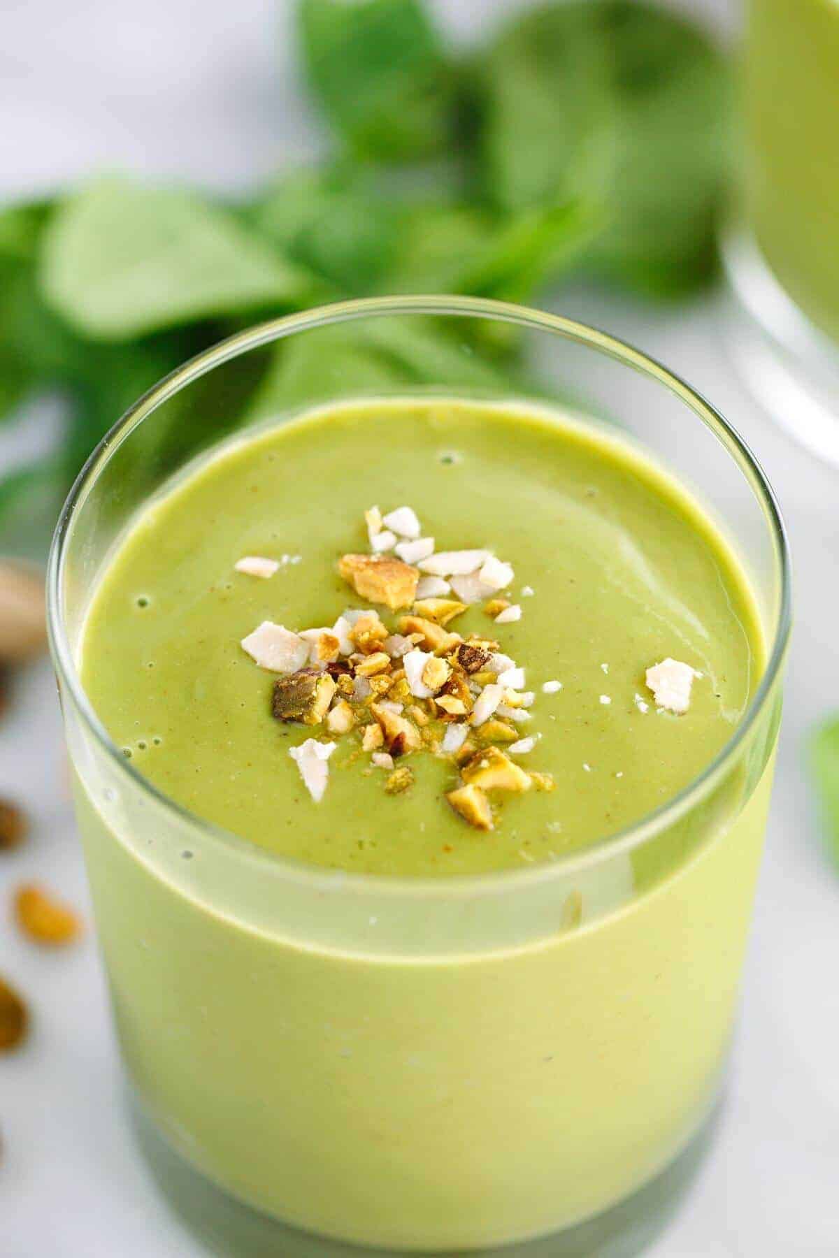 Energizing Matcha Green Tea Smoothie with Peaches Jessica Gavin