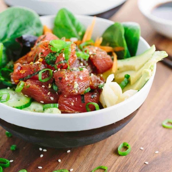 Ahi Tuna Poke Recipe (Poke Bowl) Jessica Gavin