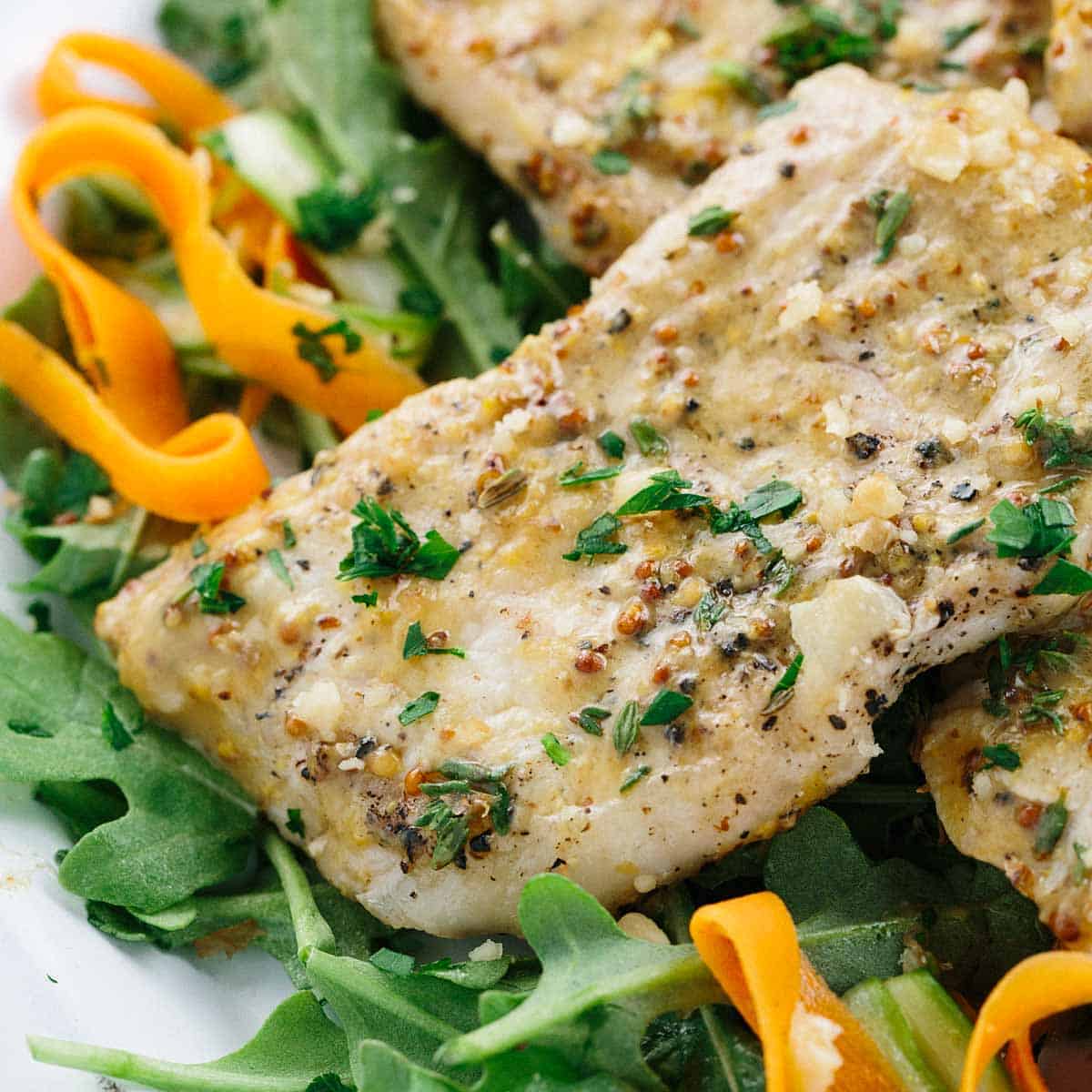 15 Minute Honey Mustard Pork Chops