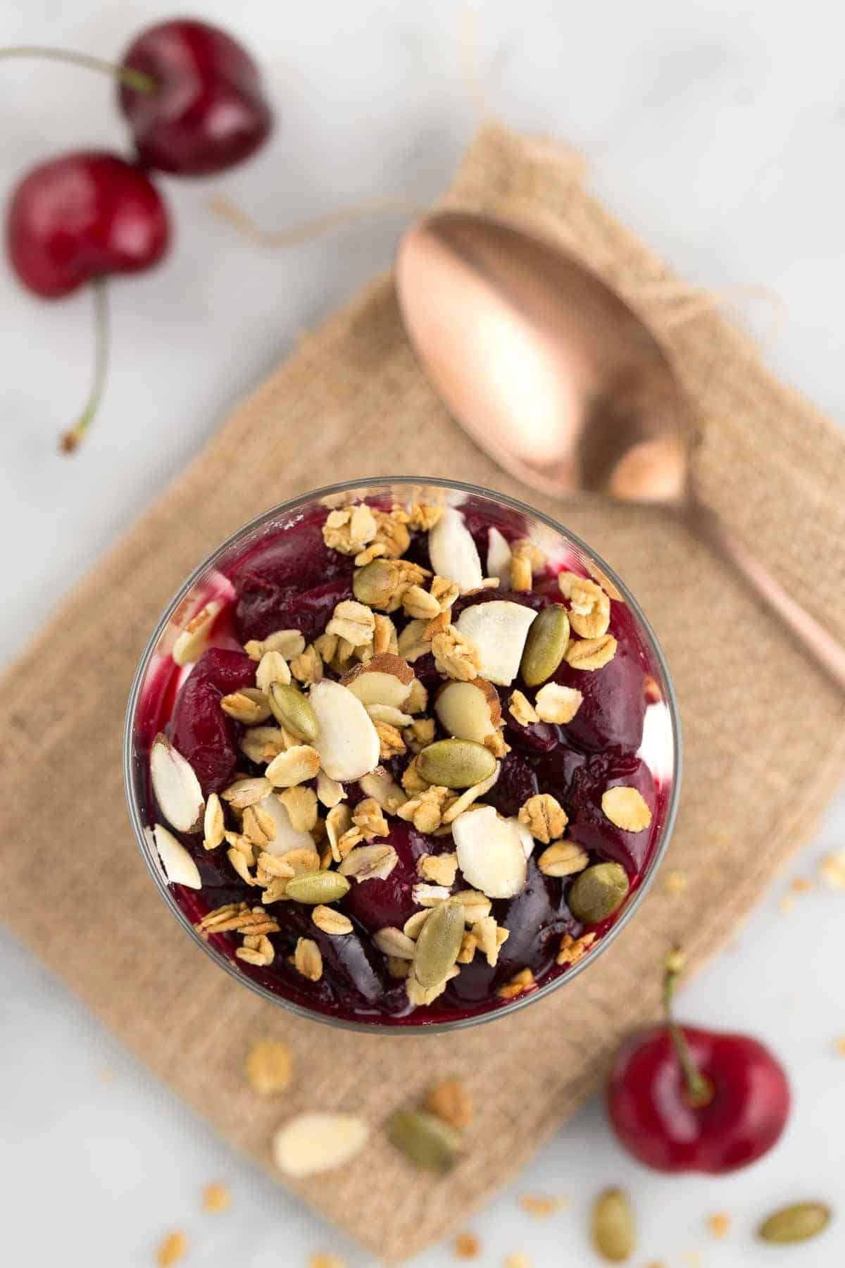 Yogurt Parfait with Cherries Jessica Gavin