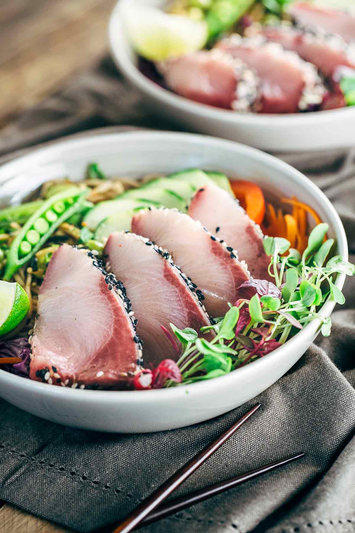 Sesame Crusted Hamachi (Yellowtail) Jessica Gavin