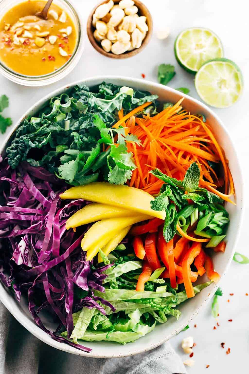 Thai Salad Recipe with Peanut Dressing Jessica Gavin