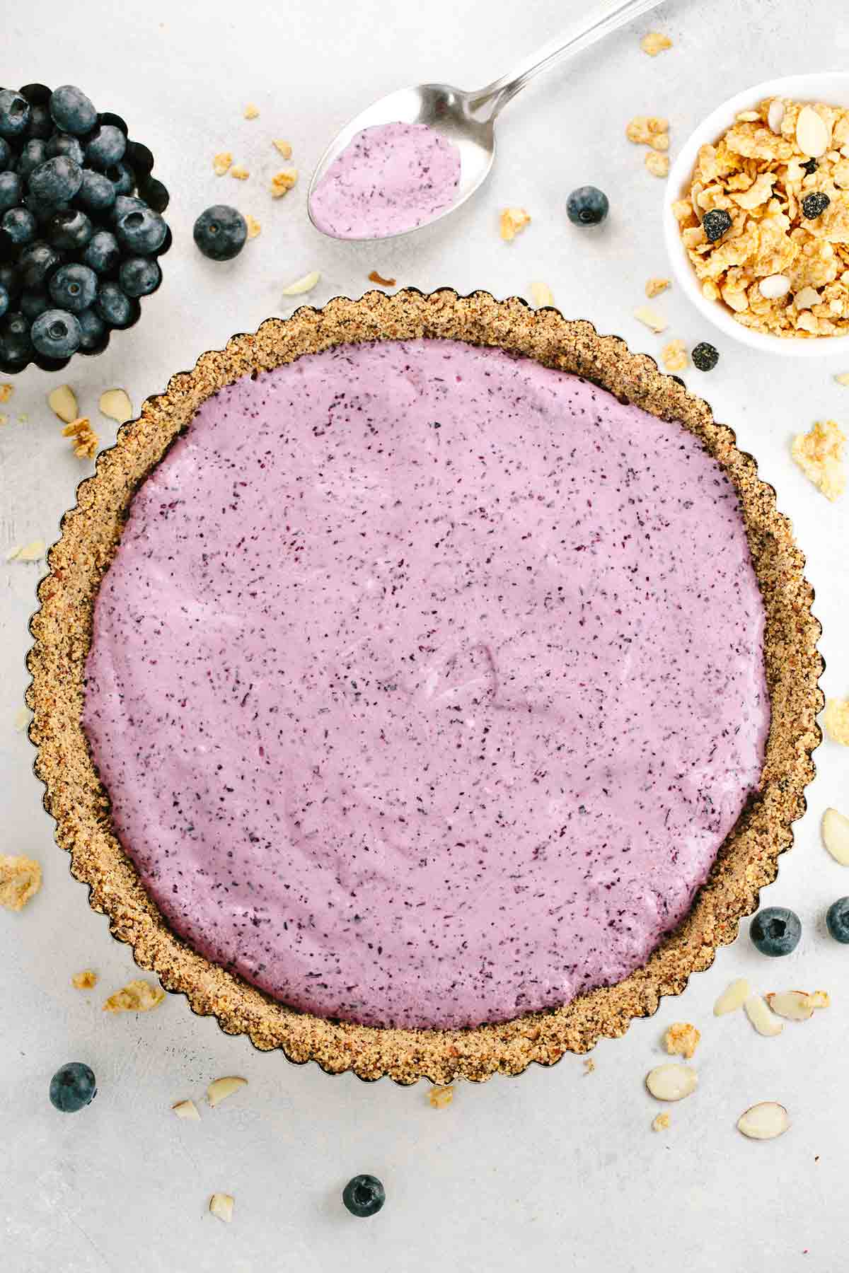 NoBake Yogurt Tart with Cereal Crumb Crust Jessica Gavin