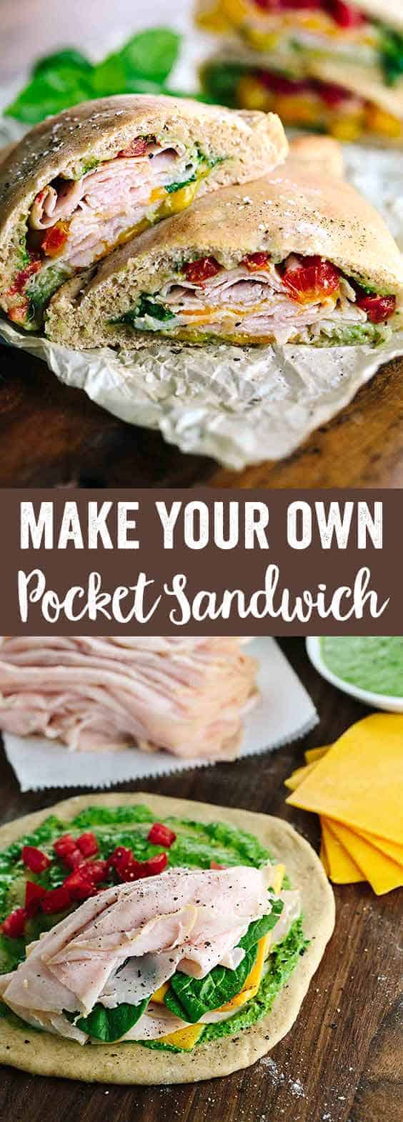 Homemade Hot Pocket Sandwiches with Turkey - Each flavorful portable serving is packed with wholesome ingredients like protein and vegetables!
