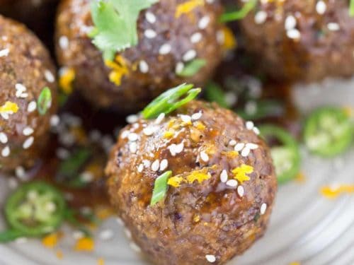 Asian Meatballs With Orange Sauce Jessica Gavin