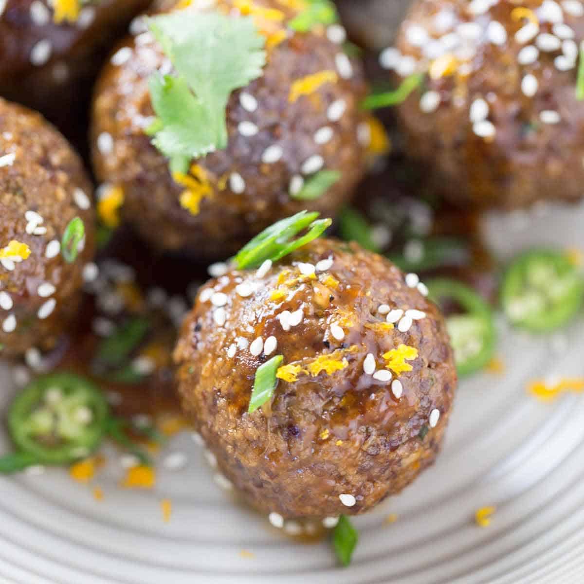 Asian Meatballs with Orange Sauce-image