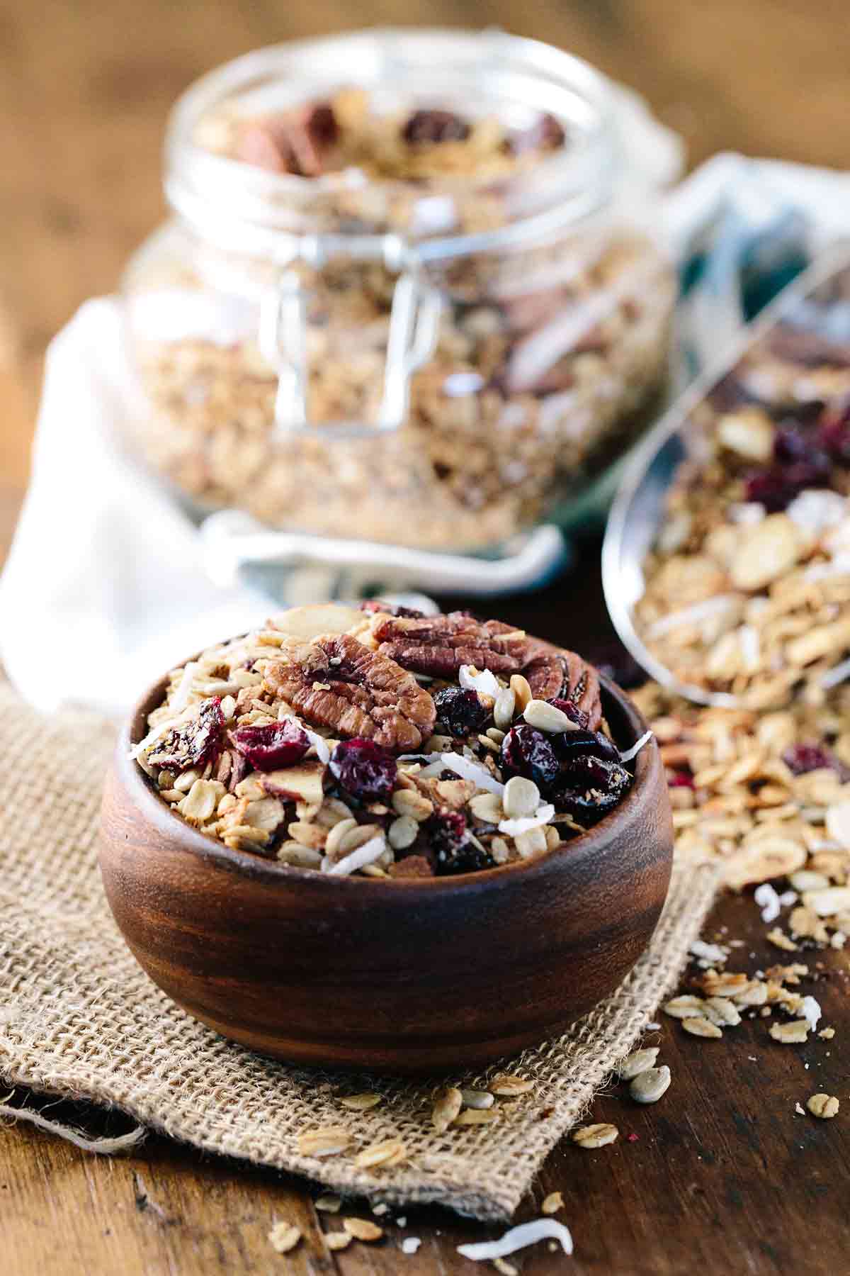 Spiced Slow Cooker Granola Recipe with Fruit and Nuts Jessica Gavin