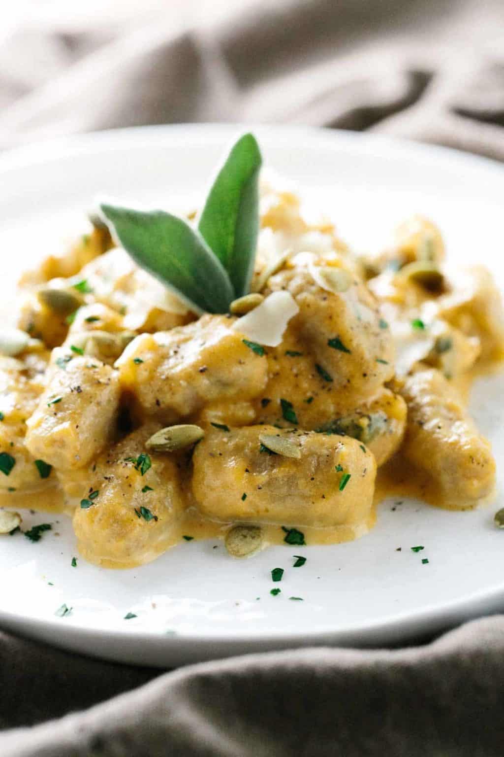 Gnocchi with Pumpkin Sage Sauce - Jessica Gavin