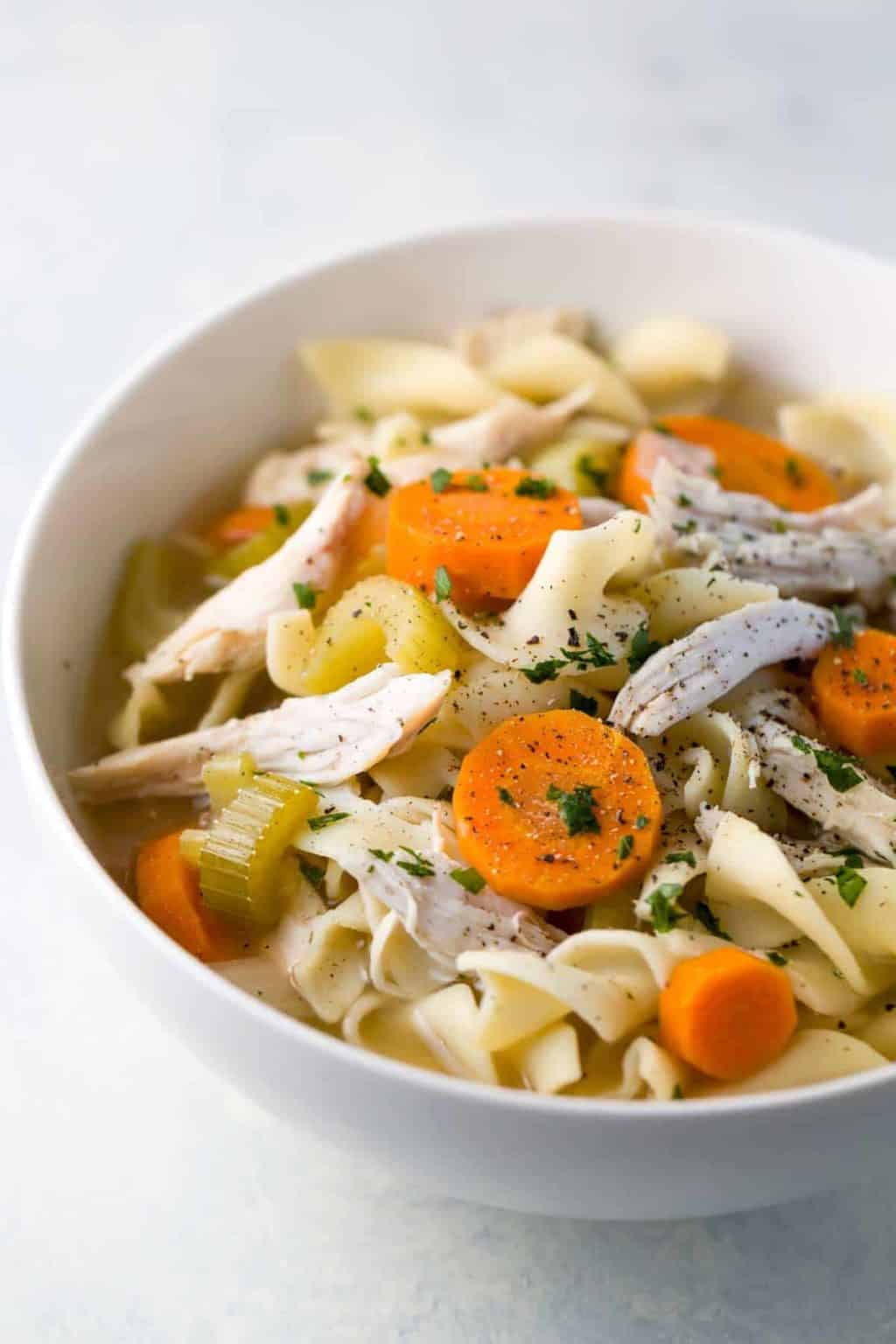 Easy CrockPot Chicken Noodle Soup Jessica Gavin