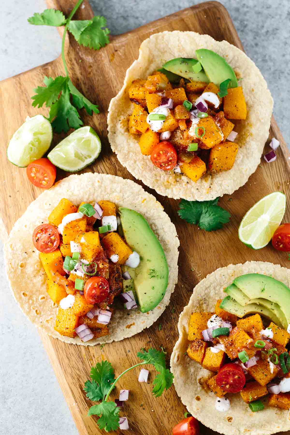 Roasted Butternut Squash Tacos Jessica Gavin