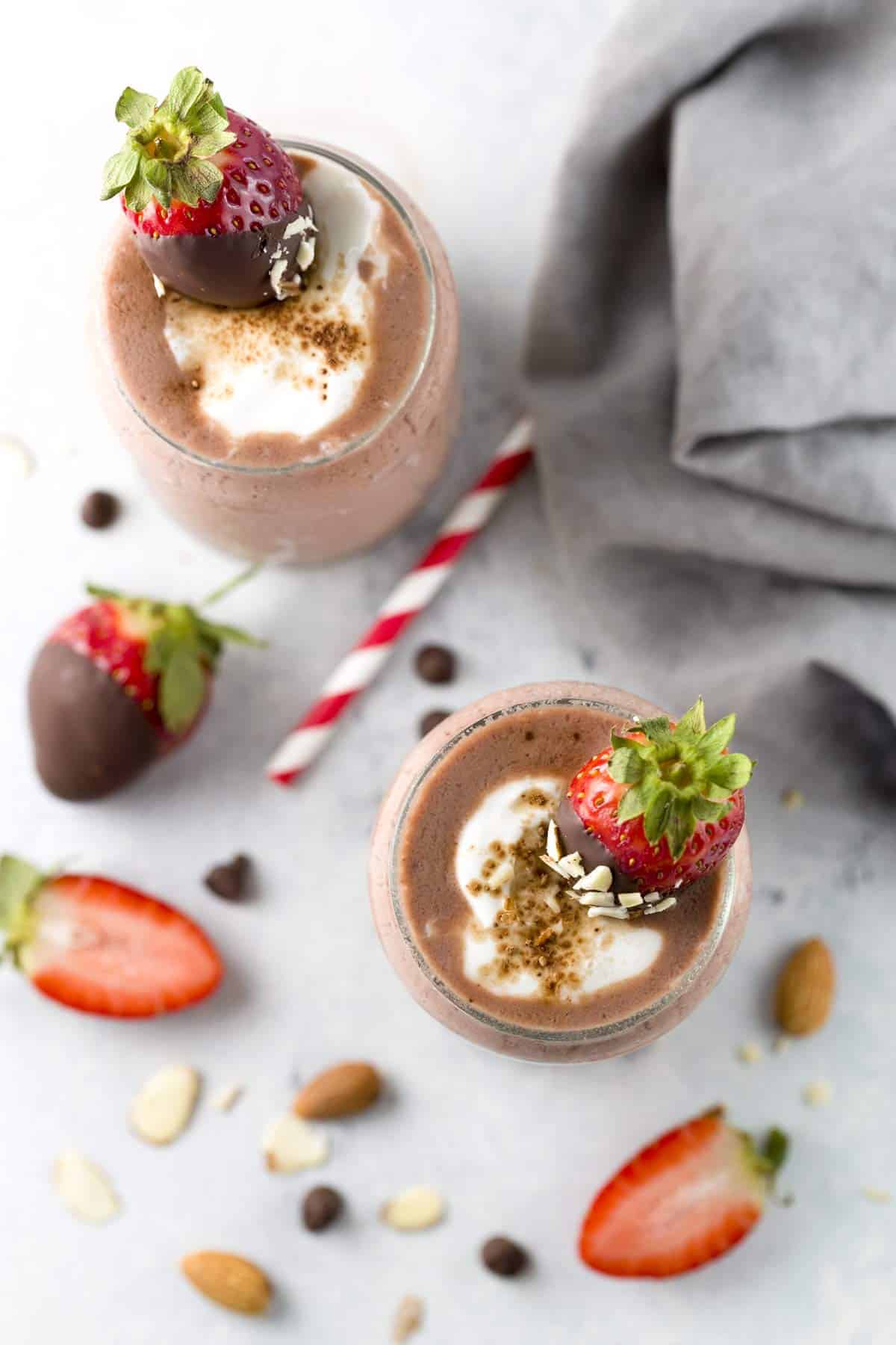 Chocolate Covered Strawberry Smoothie Jessica Gavin