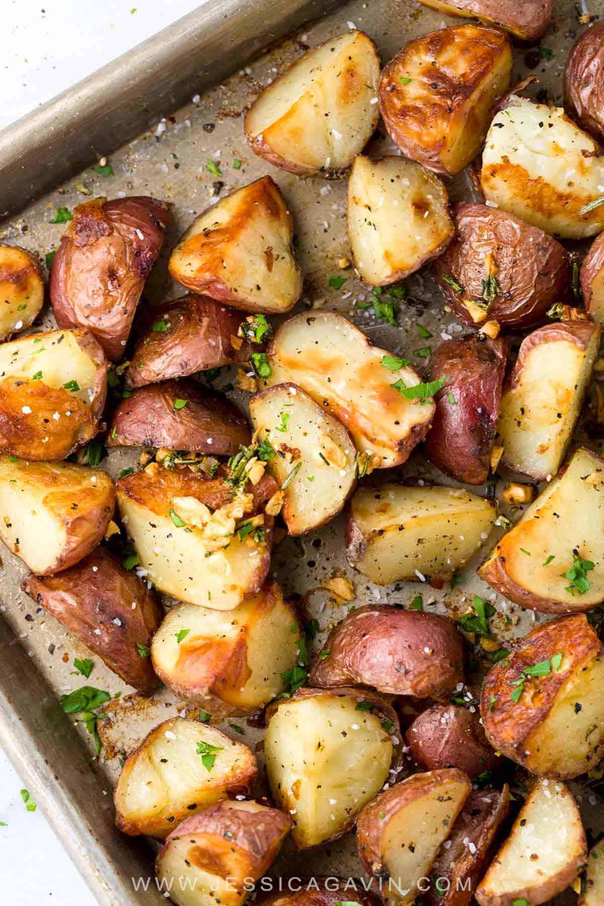 Garlic Roasted Potatoes With Rosemary Jessica Gavin Garlic Roasted Potatoes With Rosemary Jessica Gavin
