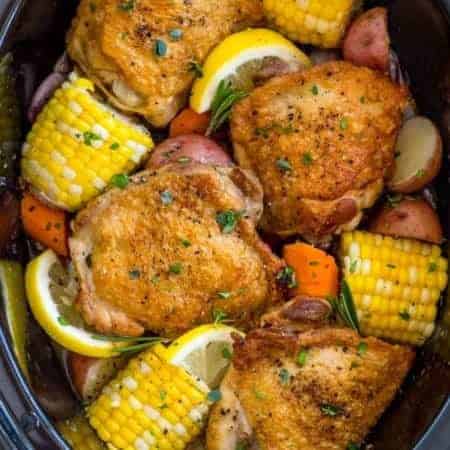 slow cooker chicken thighs