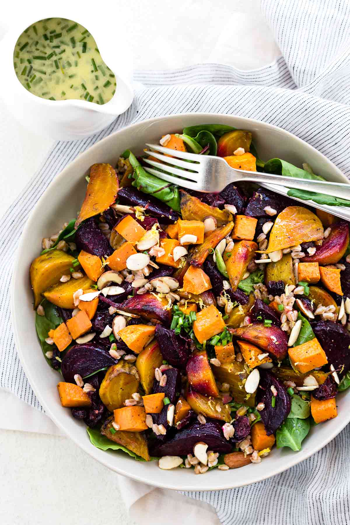 Farro Salad with Root Vegetables