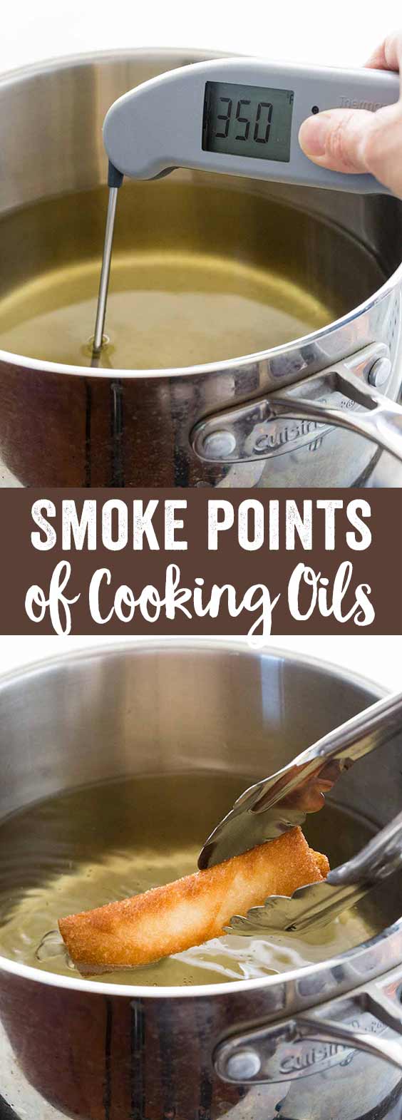 It's important to know the smoke point temperatures of cooking oils and fats. This informational guide lists when common oils begin to break down and degrade. Making the right selection will help optimize the nutrition, taste, and safety in the kitchen.
