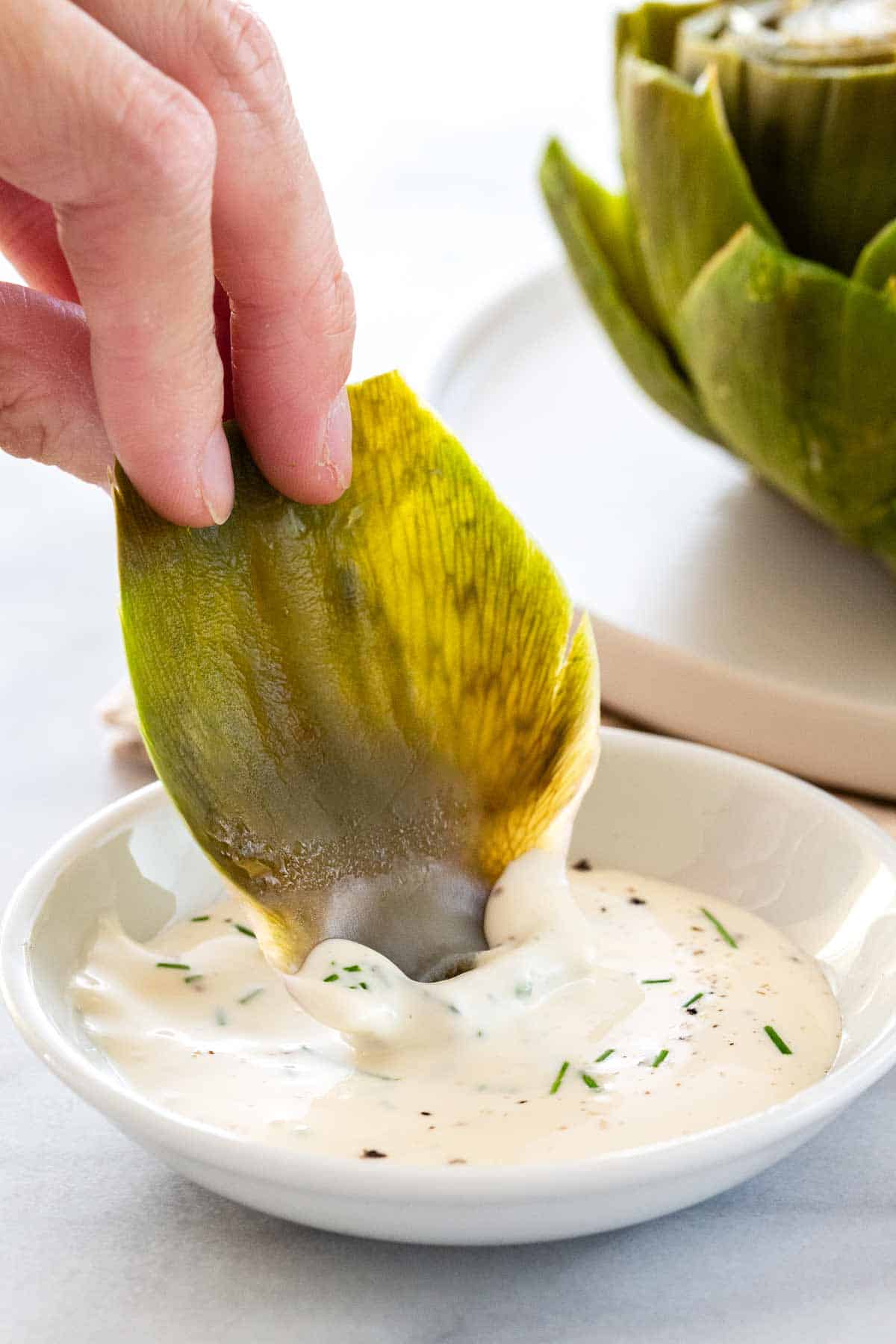 How to eat artichokes.