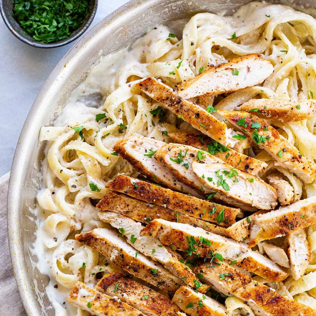 Chicken Tomato Pasta Alfredo Recipe