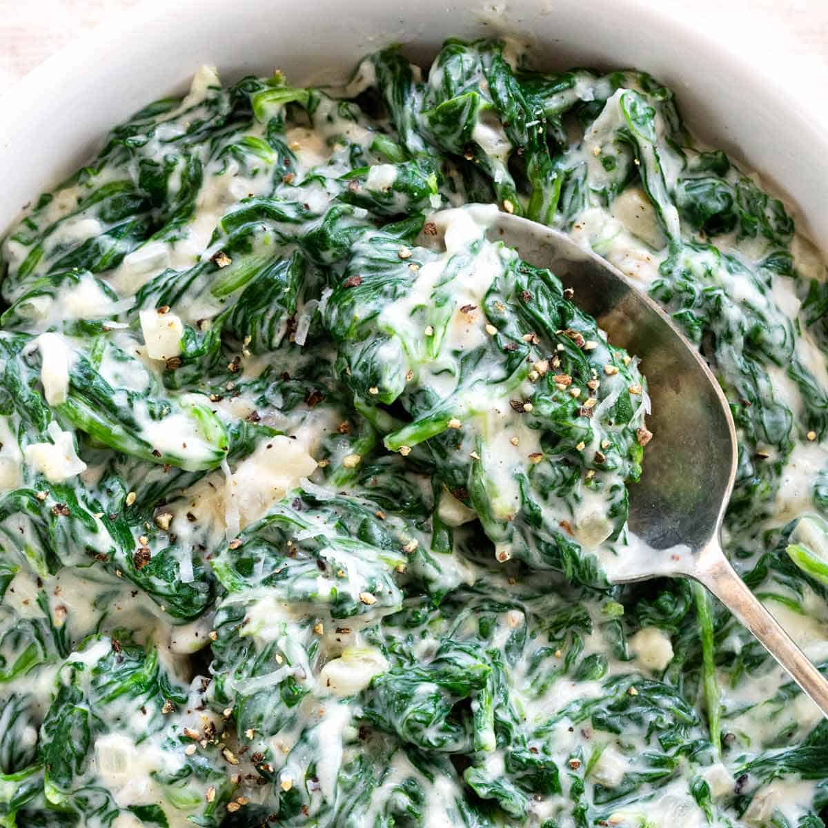 Creamed Spinach Recipe With Frozen | Dandk Organizer