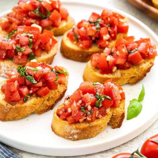 Bruschetta with Tomato and Basil - Jessica Gavin