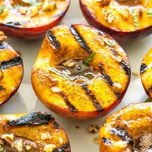 Grilled Peaches with Maple Glaze Jessica Gavin