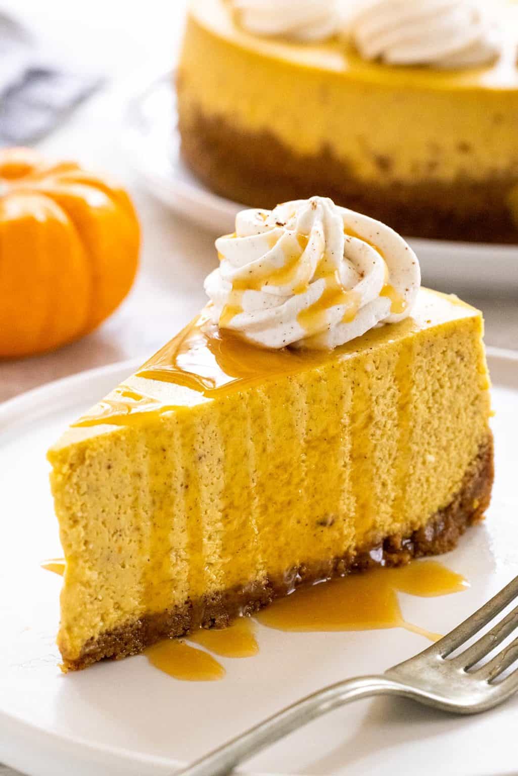 Pumpkin Cheesecake with Graham Cracker Crust Jessica Gavin