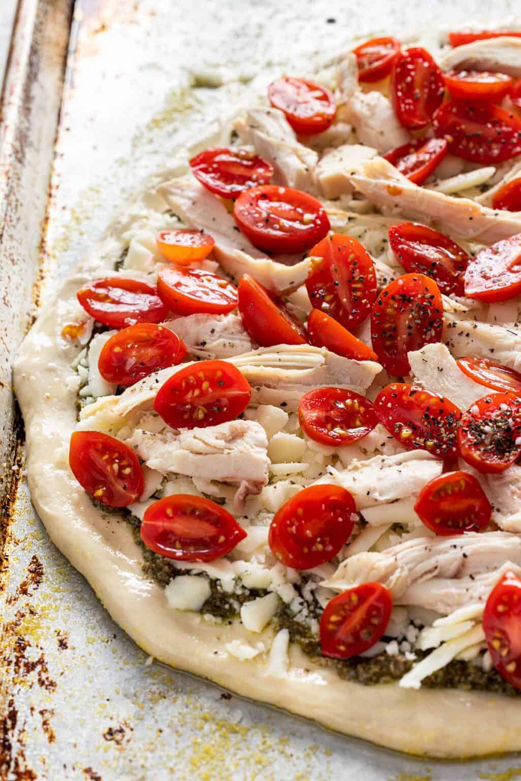 Chicken Pesto Pizza Jessica Gavin