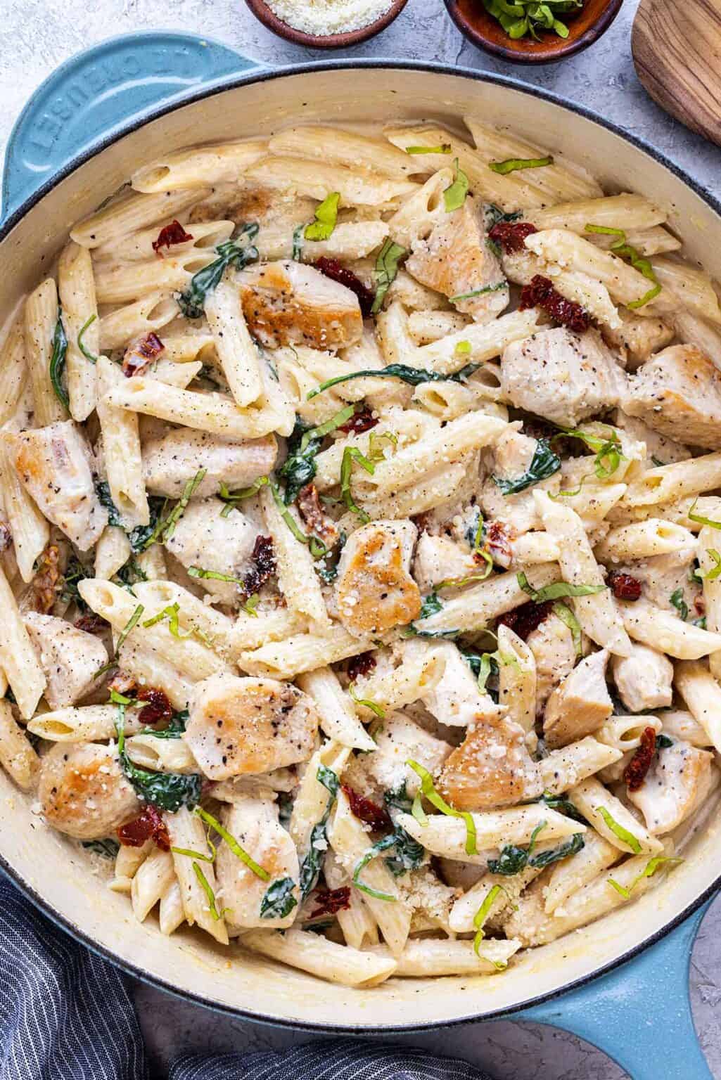 Chicken Spinach Pasta Jessica Gavin