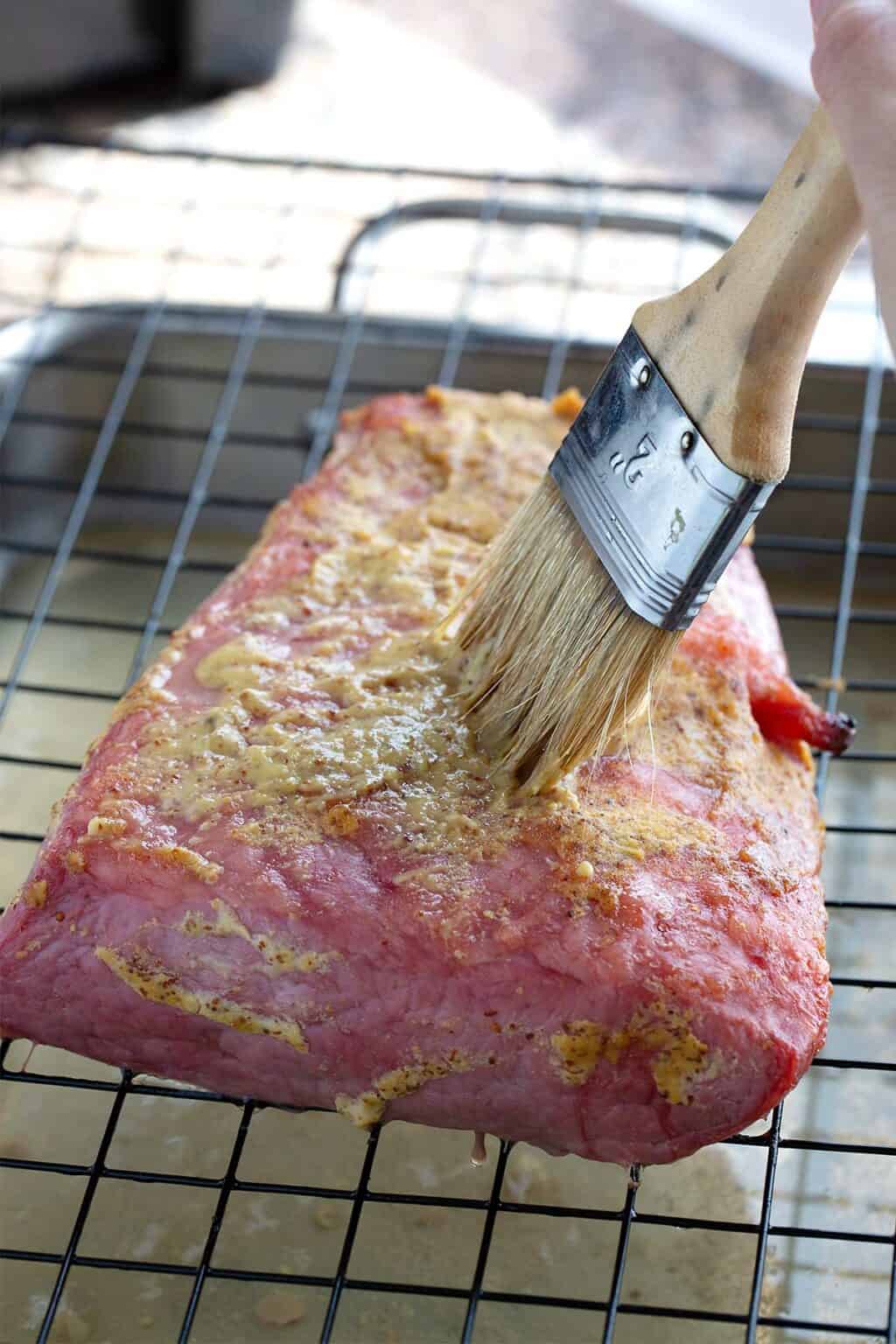 Baked Corned Beef with Honey Mustard Glaze Jessica Gavin