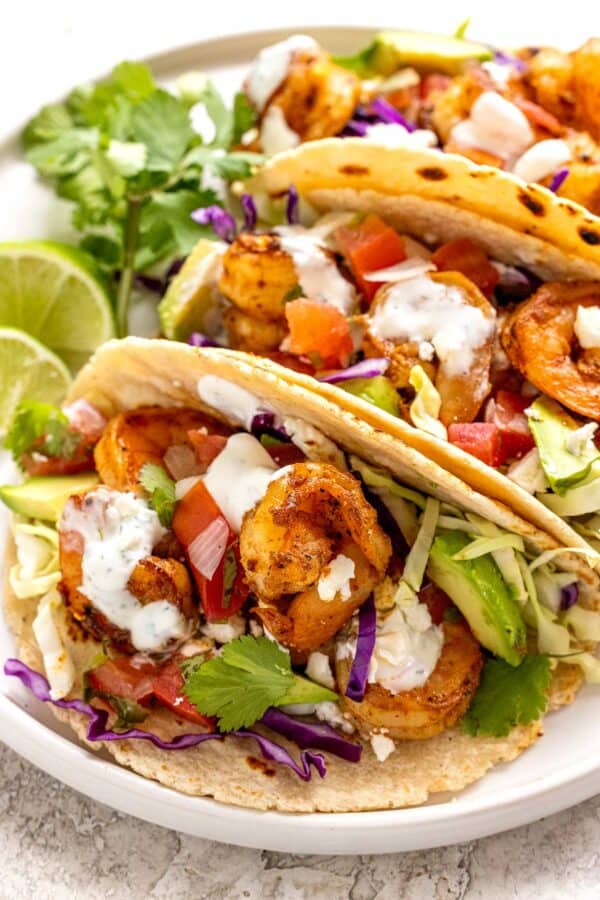 Shrimp Tacos Recipe With Sauce Jessica Gavin