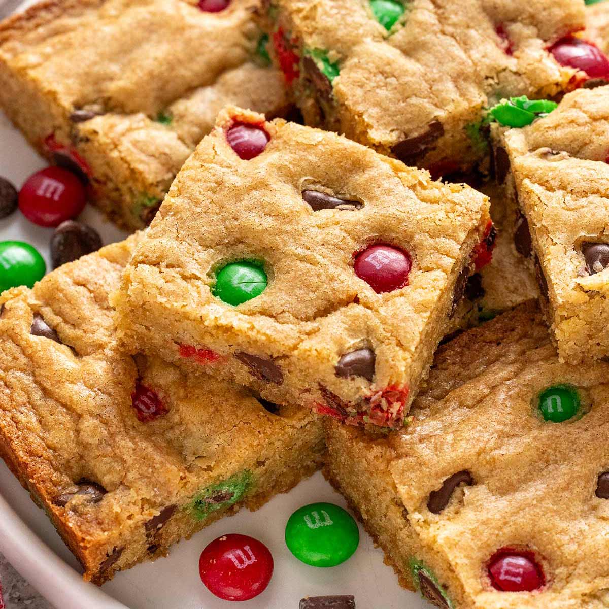 M&amp;M Cookie Bars-image