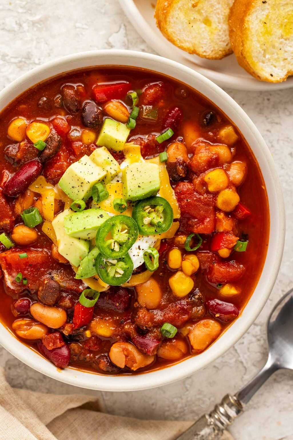 Slow Cooker Vegetarian Chili - Jessica Gavin Slow Cooker Vegetarian Chili - Jessica Gavin