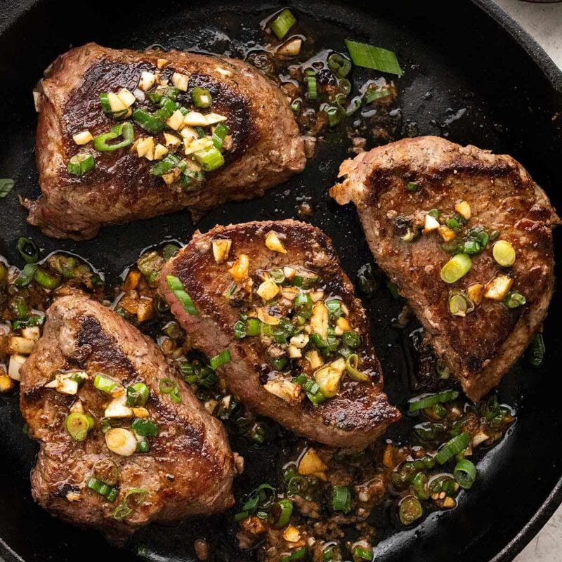 Ribeye Steaks with Red Wine Sauce - Jessica Gavin