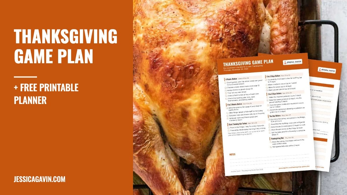 Thanksgiving Game Plan (Timeline and Printable Planner)